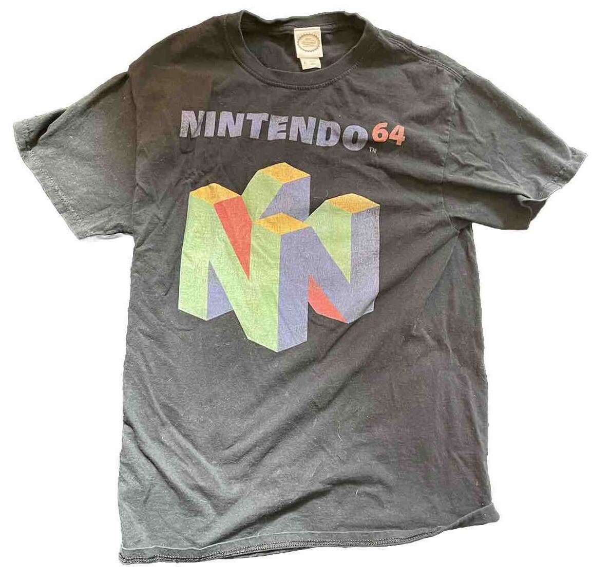 Rare Vintage Original Nintendo 64 Retro Logo Tee Thrifted