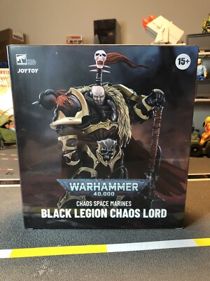 Warhammer 40K Black Legion Chaos Lord Khalos the Ravager 1:18 JOYTOY