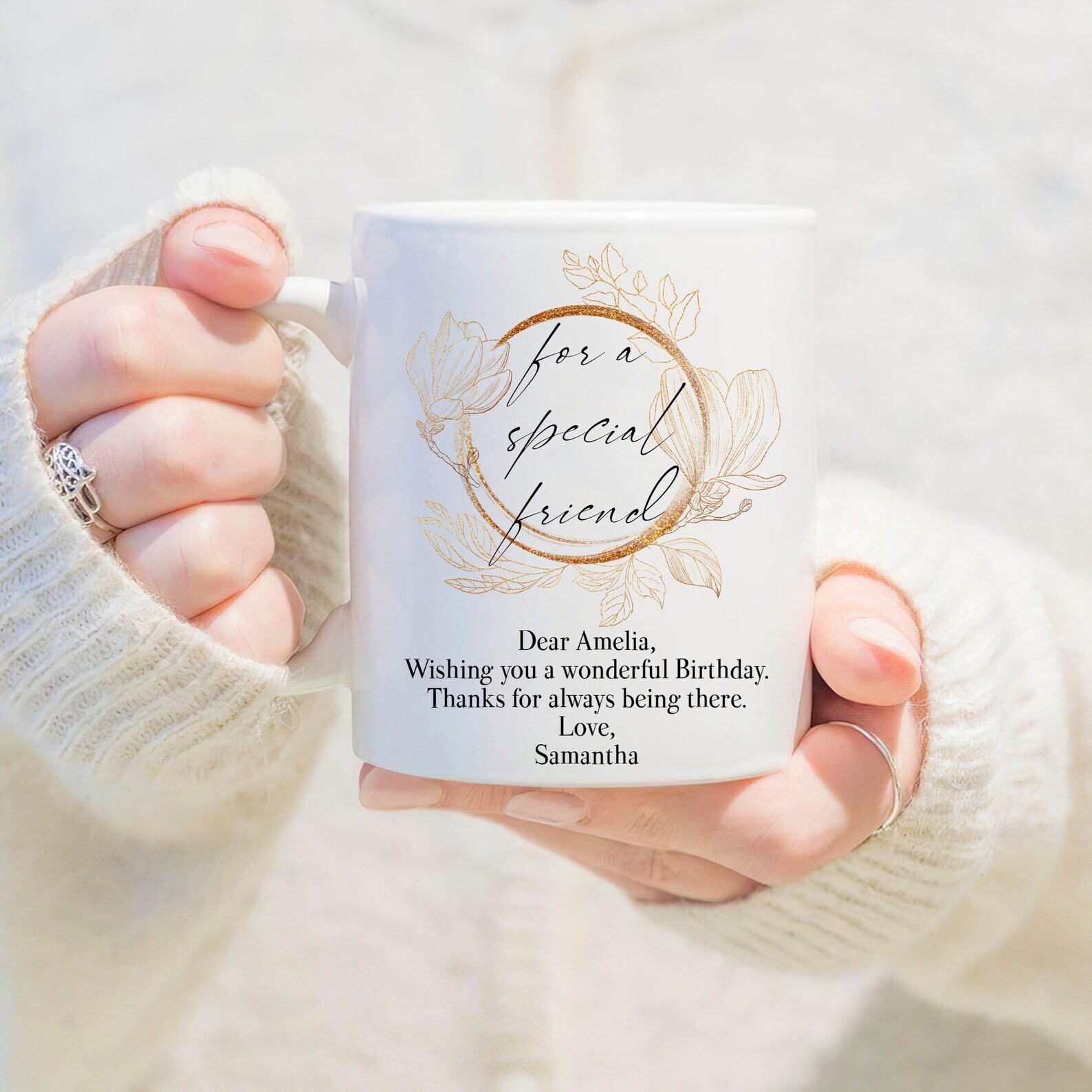 Custom Birthday Mug for Best Friend - Personalized Gift Idea