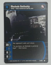 STAR WARS TCG THE PHANTOM MENACE #64 BLOCKADE BATTLESHIP COMMON WOTC 2004