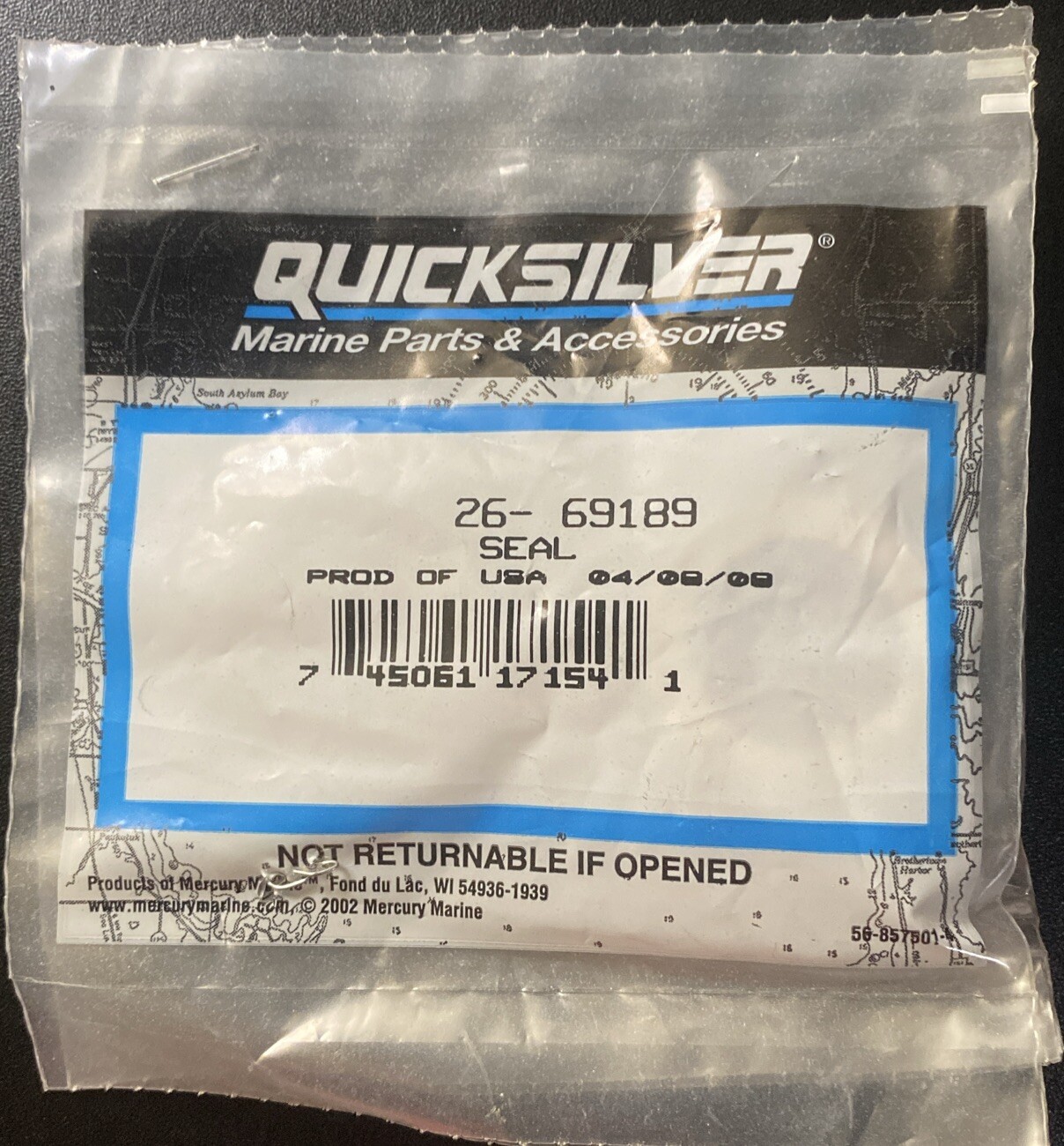 OEM Quicksilver Mercury 26-69189 Oil Seal NOS OUTBOARD Loc H8 for 