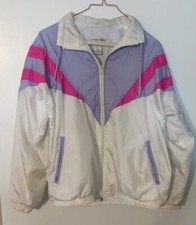 Chaver Vintage Womens Geometric Medium Wind Breaker Suit Top Running