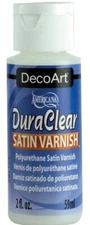DecoArt DuraClear Poly Varnish Satin Clear Finish 2oz