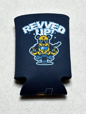 Indiana Pacers Revved Up NBA Basketball Blue Logo Beer Soda Koozie Coozie Koozy