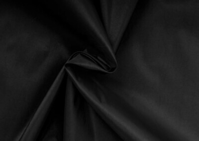 0,5m 4 Way Stretch Futter Stoff sehr dehnbar blickdicht 100% Polyester schwarz