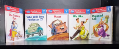 Disney Learning Reading Adventures Level 1 Lot of 5 PB Snowy Day Mater Rapunzel