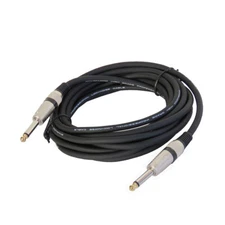 25ft Instrument Guitar Audio Speaker Cable 6.35mm 1/4" to 1/4" Mono Male Cord