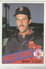 FREE SHIPPING-MINT-1985 Topps #207 Mark Clear Red Sox PLUS BONUS CARDS