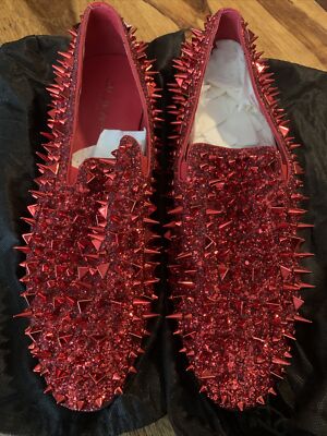 JUMP NEW YORK LORD RED LOAFERS Calzoleria Toscana Zula Velour Suede/Leather Penny Loafer  main image 4