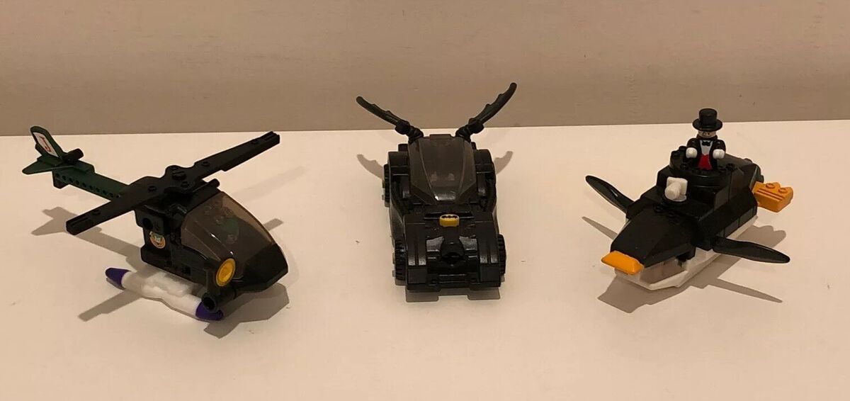 Lot of 2 Batman Lego Toys Batmobile Penguin Submarine 2008 McDonald's Happy  Meal