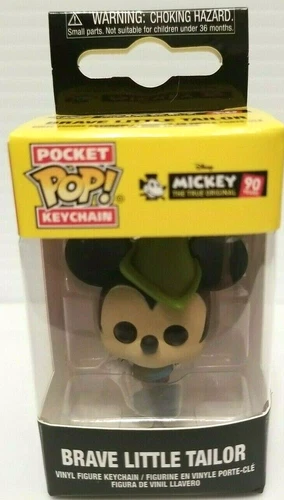 Disney Mickey Mouse Brave Little Tailor Funko Pocket Pop Keychain! NIP 2018