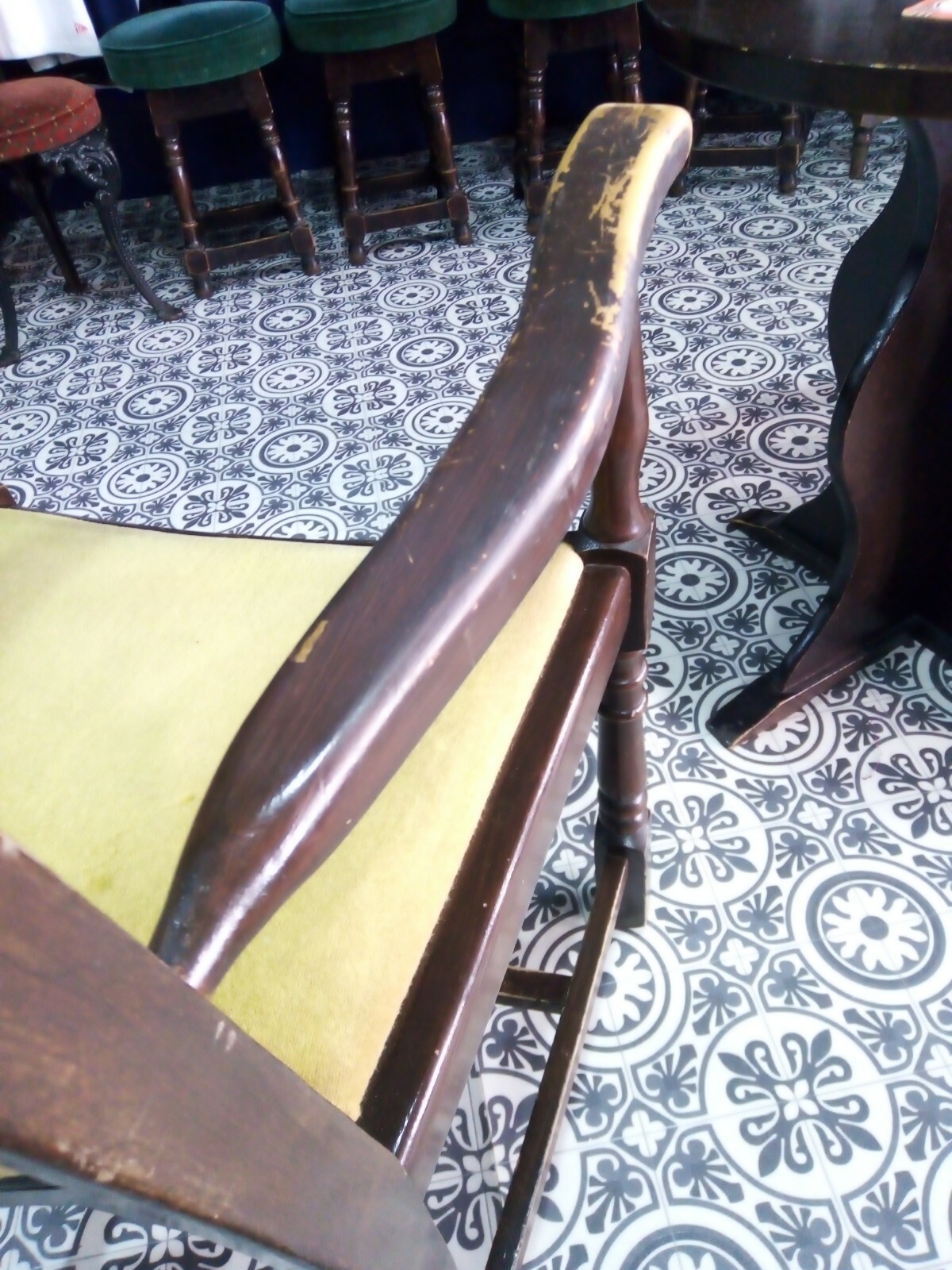 2 carver vintage job lot Pub Bar chairs traditional used furniture