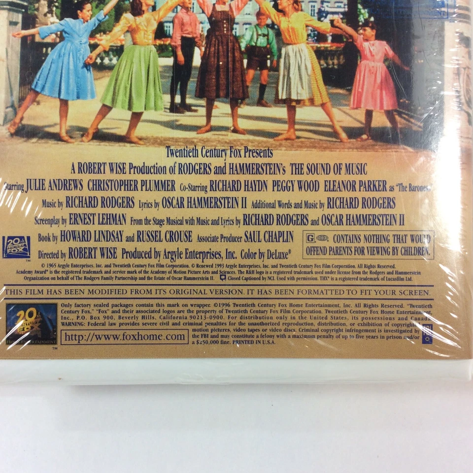 20th Century Fox The Sound of Music 1965 VHS Shrink Wrap - Image 3 of 4