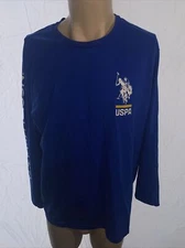 U.S. Polo Association Uni sex Blue Long Sleeve T-Shirt Men's Size XL 