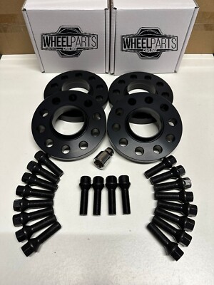 Audi A4 A5 A6 DEMON Black Alloy Wheel Spacers 5x112 66.6 15mm + 20mm (T