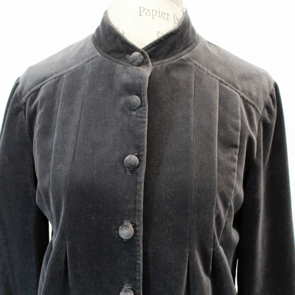 Lyell Elizabeth Street винтажный 20 стимпанк ар-деко стиль бархатная куртка Sz 8 - Изображение 3 из 4