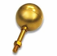 4" GOLD ANODIZED ALUMINUM FLAGPOLE BALL ORNAMENT FLAG FINIAL POLE TOPPER EDER
