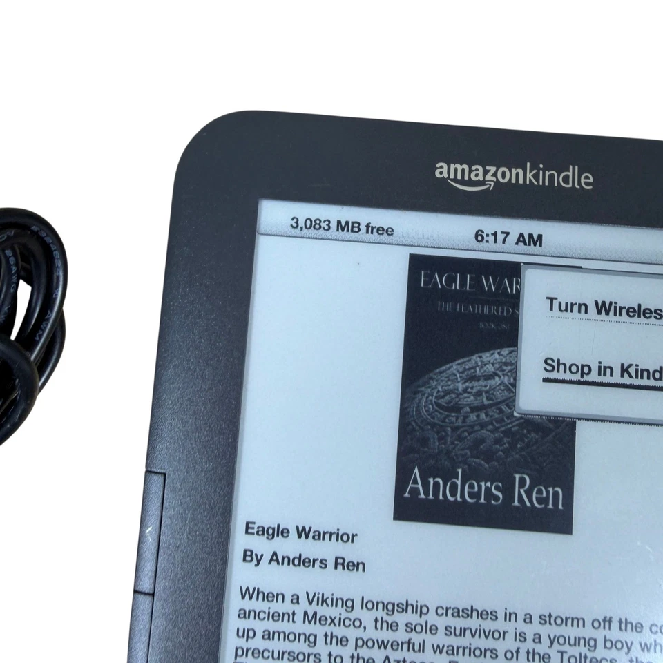 Amazon Kindle Keyboard 3rd Gen D00901 WiFi e-Reader 6 Inch Screen - Image 2 of 4