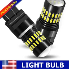 2x 3157 3156 LED Tail Brake Backup Reverse Signal Light Bulbs 6000K AUXITO White