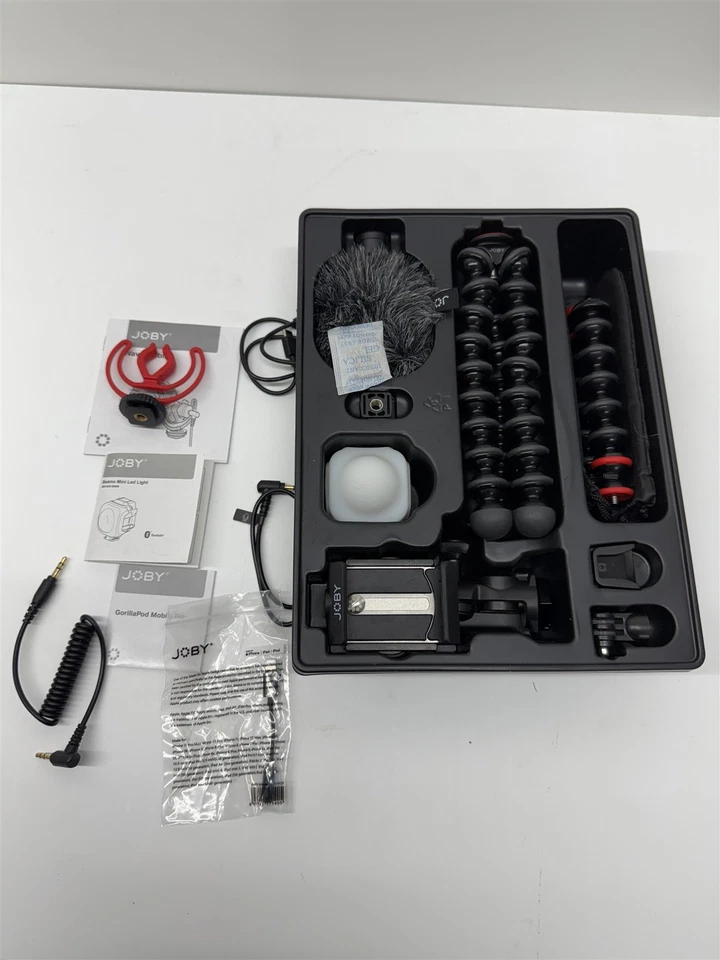 Tripé móvel Joby GorillaPod kit de vlogging móvel (microfone Wavo, luz Meamo) - Imagem 3 de 4