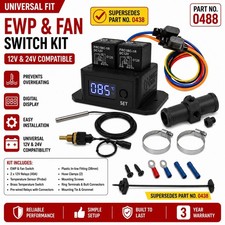 Digital Thermatic Fan Switch Gen Ii With 14 Npt Sensor 38mm Inline Adapter