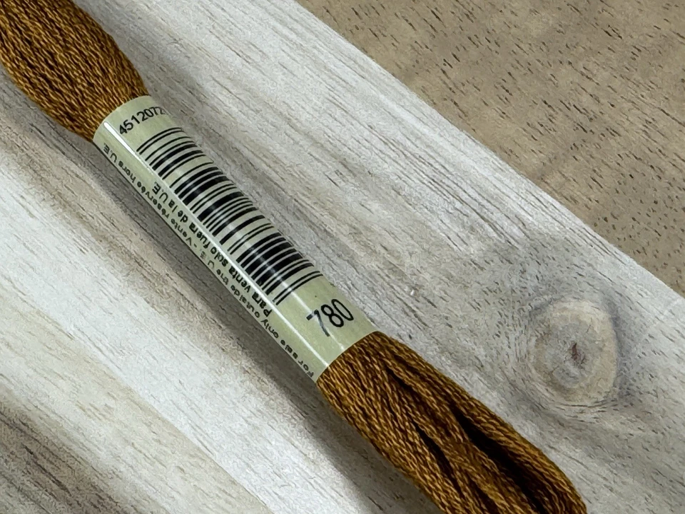 ✅2 Boxes ✅DMC 25 EMBROIDERY FLOSS ✅MOULINE ✅FRANCE ✅100% COTTON ✅#780 - Image 4 of 4