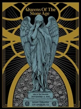 Queens Of The Stone Age Poster 11/11/2025 Los Angeles CA Signed & Numbered #/50