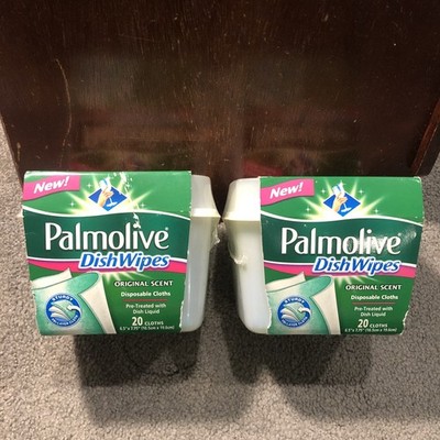 X2 Palmolive Dish Wipes Original Scent Pretreated Disposable Cloths 20 Count