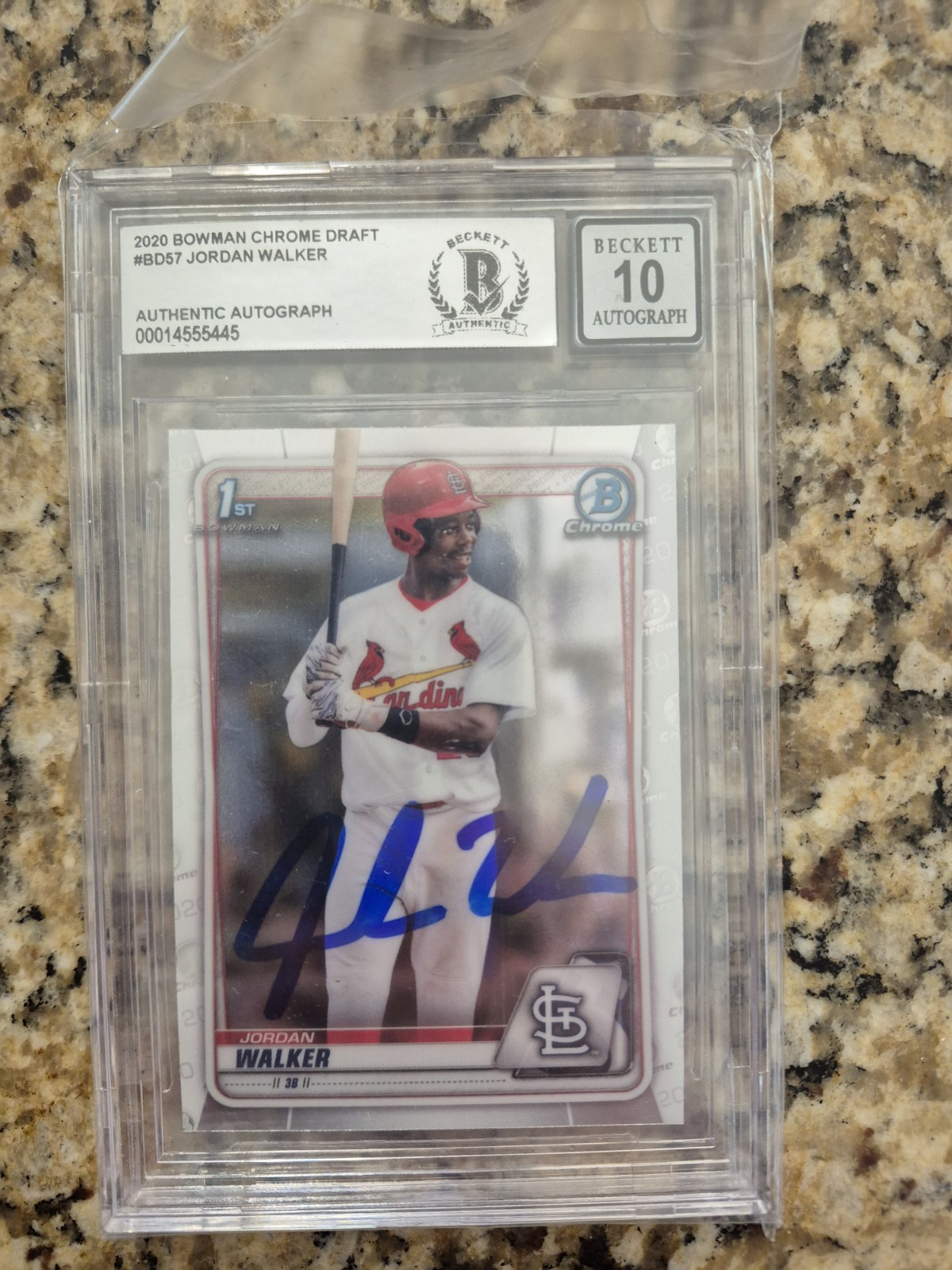 2020 Bowman Draft Chrome Draft Picks Autographs Jordan Walker Rookie Card 🔥