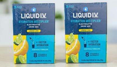 30x Liquid Iv Hydration Multiplier Electrolyte Powder Lemon Lime Drink