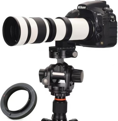 420 800mm Telephoto Zoom Lens MF for Canon EOS Rebel T8i T7i T7 T6 T5 T4i T3i
