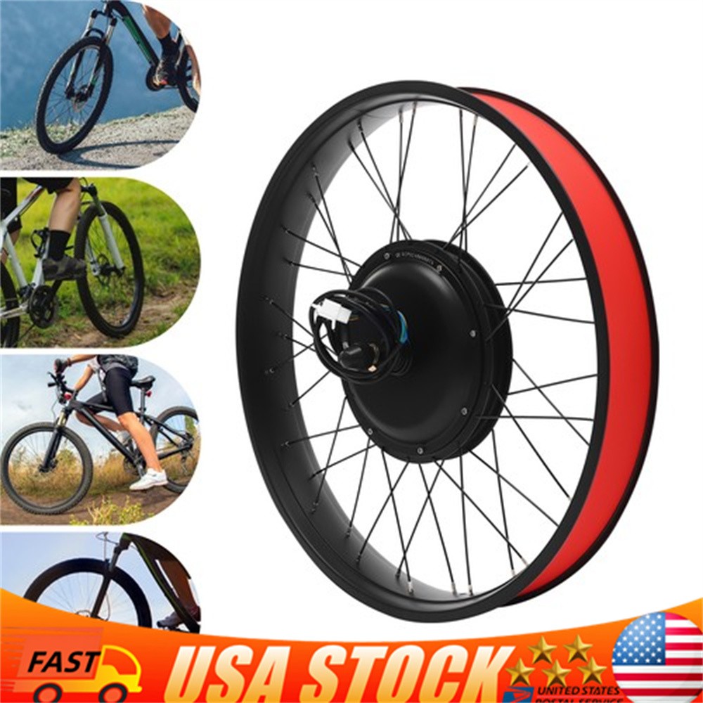 Kit Conversion Vélo électrique 1500W 48V - Moteur Sans Balais Avec écran LCD, Pour Fat-bike, étanche IP54