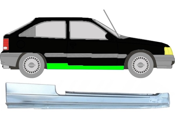 Schweller FüR Opel Kadett E 3 TüRer 1984 – 1993 Rechts-image