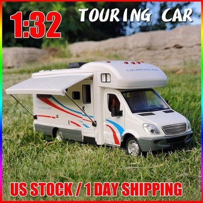 1:32 camper di lusso veicolo ricreativo camper rimorchio Caravan lega di metallo pressofuso modello di auto Babys giocattoli collezione regalo  26