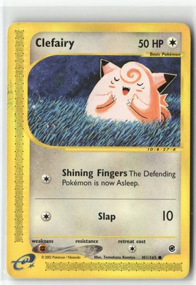 2002 Pokemon Expedition Base Set Clefairy 101/165 Common NM