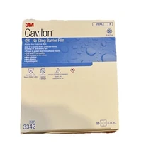 3M Cavilon No Sting Barrior Film Protective Wipes Box of 50 NIB Exp: 01/30/2026