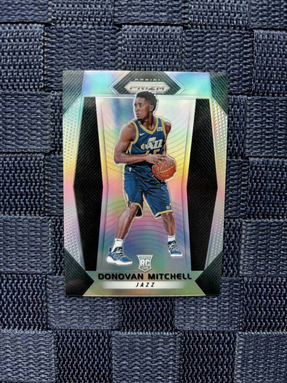 2017-18 Panini Prizm Donovan Mitchell #117 Silver Prizm (RC) Jazz Cavaliers