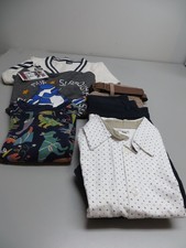 Boys Size 4 Clothing Lot Bundle 6 Piece Outfits Shirts Pants Belt Dino Pattern