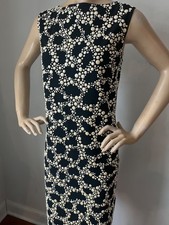 NWT St John Collection Dress Women's size 10 black Pearl Dress