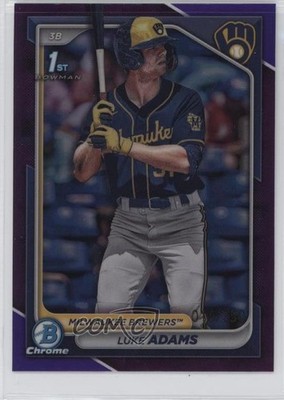 2024 Bowman Chrome Prospects Fuchsia Refractor /199 Luke Adams #BCP-50 09an