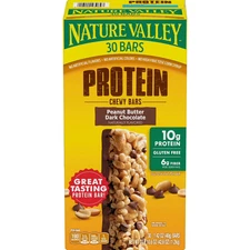 Nature Valley Peanut Butter Dark Chocolate Protein Chewy Bars, 30 ct. Snack Bar