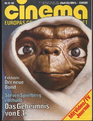 GERMAN CINEMA MAGAZINE 1982  E.T. JAMES BOND OCTOPUSSY THE THING TRON