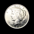 1922-P PEACE DOLLAR SOLID GEM BU - 90% SILVER $ - PHILADELPHIA MINT