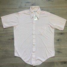 Vintage JCPenney Towncraft Penn Prest Button Up Short Sleeve Collared Shirt 42in