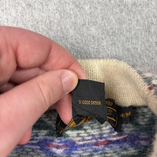 Vintage Eddie Bauer Sweater Women Medium Red Fair Isle Wool 80s Ski Nordic READ by Eddie Bauer, Size M, $39.99 - Photo 5