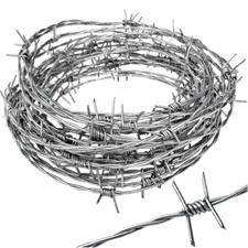 Real Barbed Wire 25ft 18 Gauge - Great for Crafts and Fences