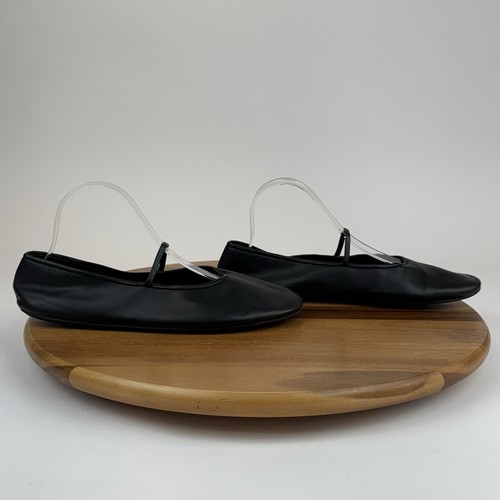 Mujer Jeffrey Campbell Bailarina Cuero Negro Mary Jane Ballet Pisos Talla 9.5