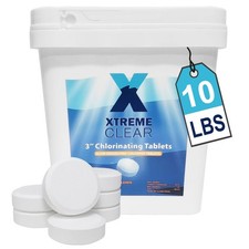 Xtremeclear 3" Stabilized Chlorine Tablets 10 Pounds Swimming Pool Hot Tub Spa