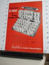 magazine ad 1970 MAYBELLINE cosmetics makeup Plough Memphis TN D-900 display
