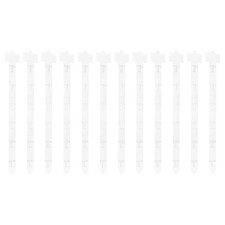 12Pcs Hanging Merchandise Strips, 18.5" Display Rack Stand, Clear